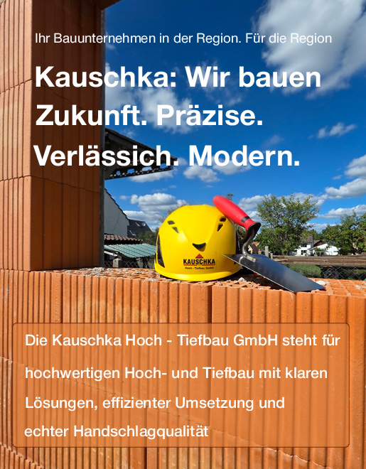 Ihr Bauunternehmen in der Region. Für die Region.
